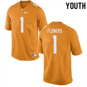 Youth #1 Trevon Flowers Tennessee Volunteers Limited Football Orange Jersey 864521-612