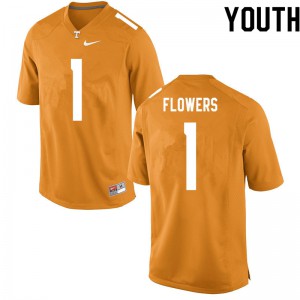 Youth #1 Trevon Flowers Tennessee Volunteers Limited Football Orange Jersey 735546-412