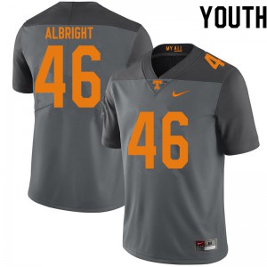 Youth #46 Will Albright Tennessee Volunteers Limited Football Gray Jersey 442036-607