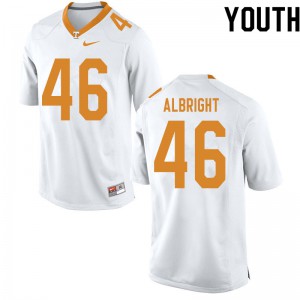 Youth #46 Will Albright Tennessee Volunteers Limited Football White Jersey 813378-509