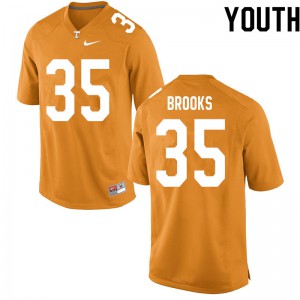 Youth #35 Will Brooks Tennessee Volunteers Limited Football Orange Jersey 190644-648