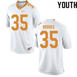 Youth #35 Will Brooks Tennessee Volunteers Limited Football White Jersey 900730-896