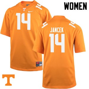 Womens #14 Zac Jancek Tennessee Volunteers Limited Football Orange Jersey 457310-787