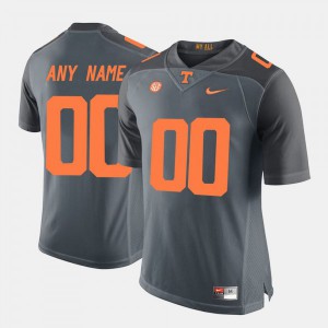 Mens Tennessee Volunteers #00 Grey Limited Customized Jerseys 970080-915